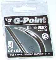 Daiwa G-Point Gama Black Barbless Hooks